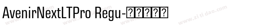 AvenirNextLTPro Regu字体转换
